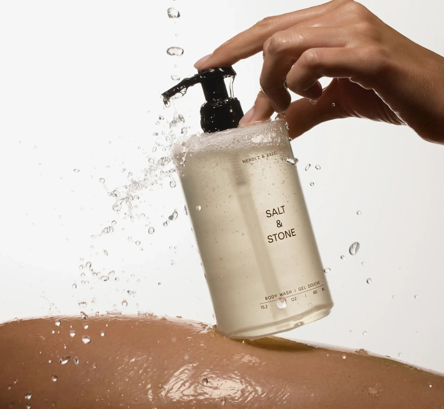 Salt & Stone Body Wash for Women & Men, Santal & Vetiver 15.2 fl oz